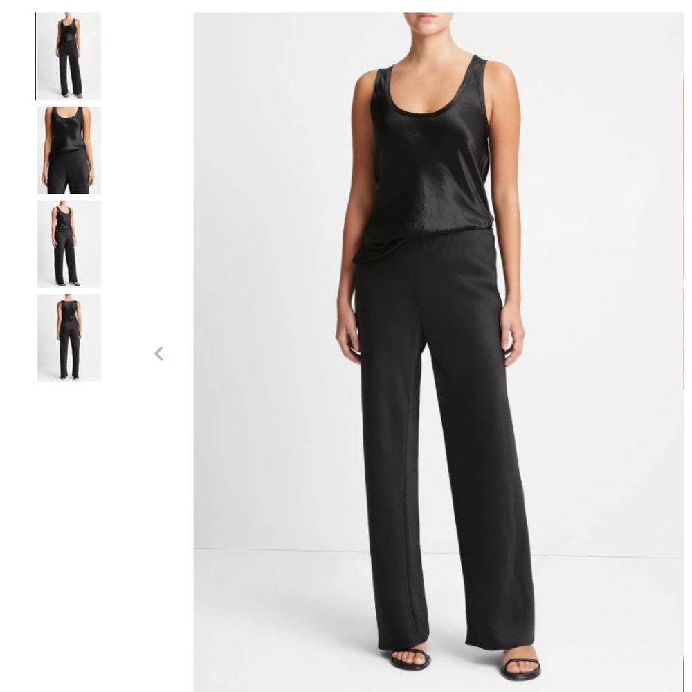 Vince Fluid Satin Bias Pant